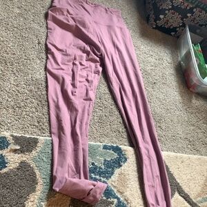 Dark pink leggings